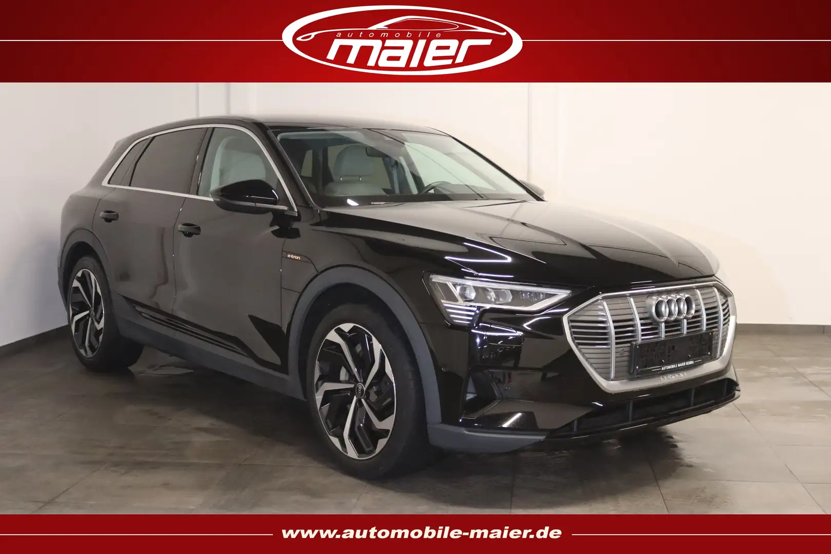 Audi e-tron 55 quattro-NAV-LED-KAMERA-LUFT-AHK-LEDER- Nero - 1