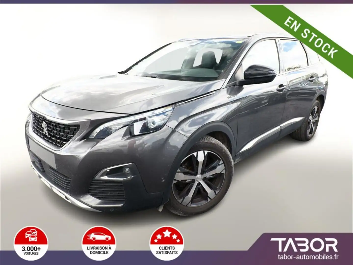 Peugeot 5008 1.6 THP 165 Aut Allure 7P Pano GPS Gris - 1