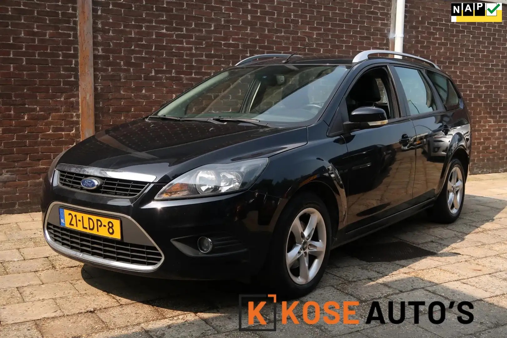 Ford Focus Wagon 1.8 Limited, LEDEREN BEKLEDING, LM VELGEN, C Zwart - 1