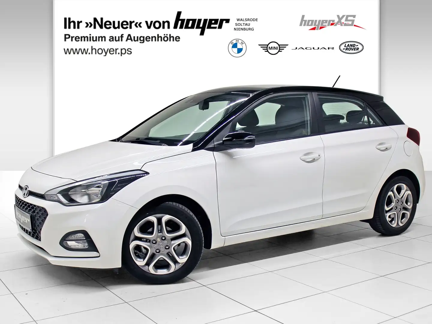 Hyundai i20 blue 1.2 Trend Klima LM  PDC Bianco - 1