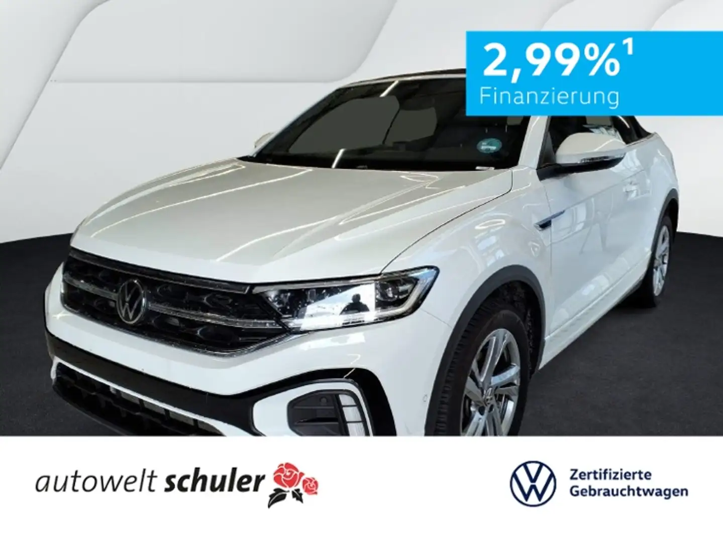 Volkswagen T-Roc Cabriolet 1,5 TSI DSG R-Line AHK Weiß - 1