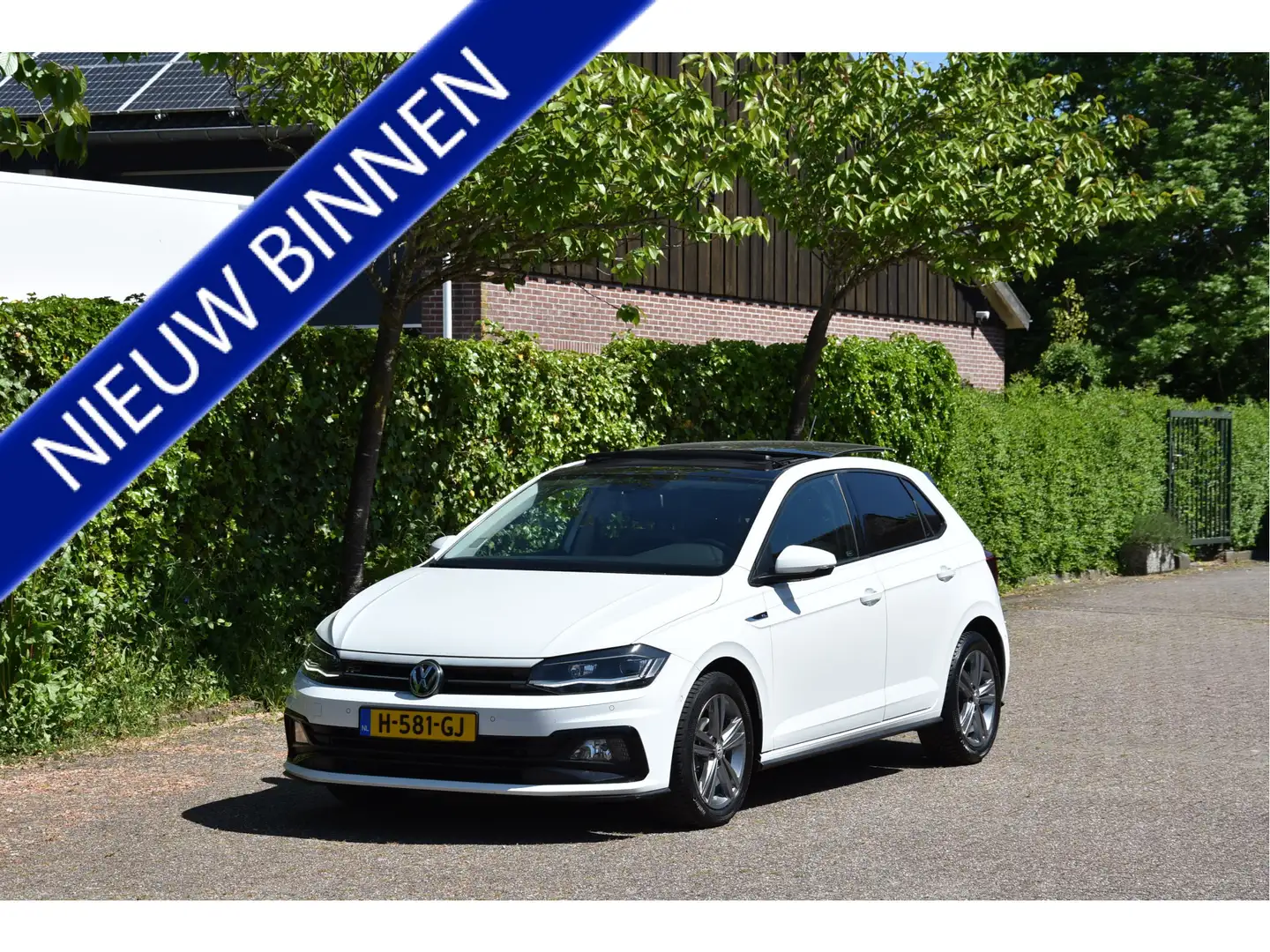 Volkswagen Polo 1.0 TSI R-Line Highline Pano LED Topstaat! NAP Gar Wit - 1