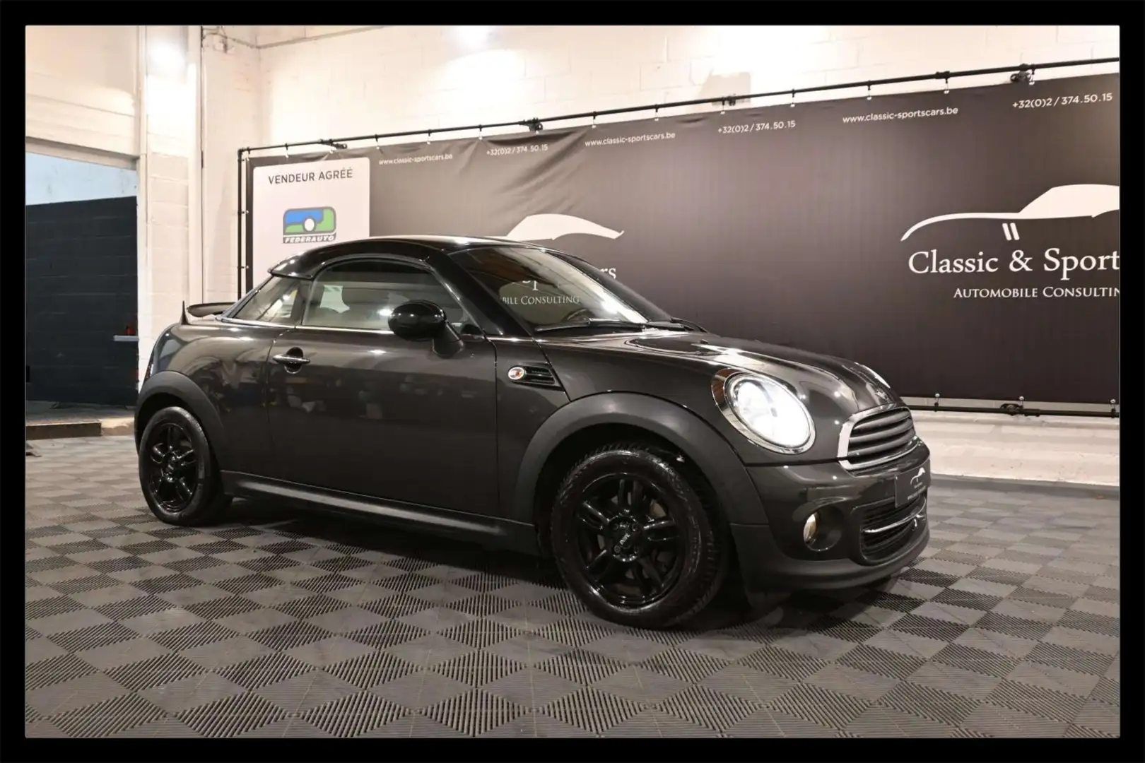 MINI Cooper Coupe Coupé 1.6i / GPS NAVI / CUIR / BLUETOOTH / PDC Grey - 1