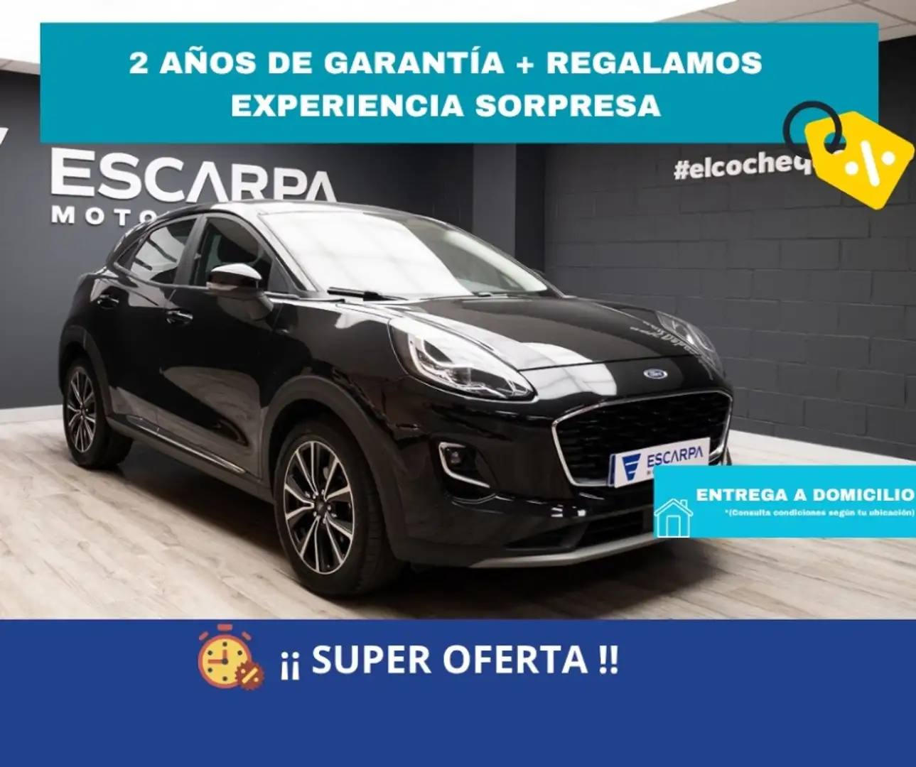 Ford Puma 1.0 EcoBoost Titanium 125 Negro - 1