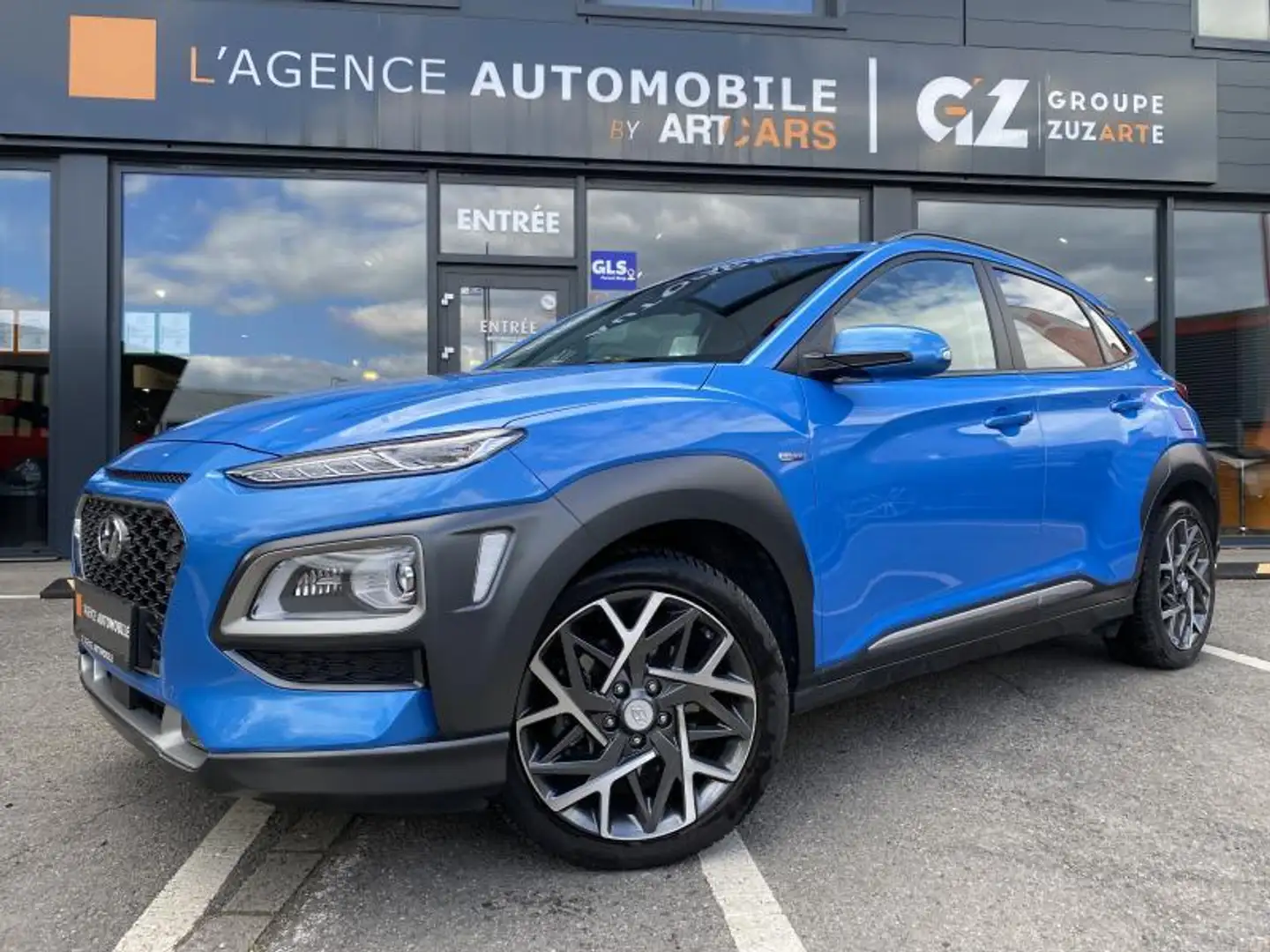 Hyundai KONA 1.6 GDI BVA CREATIVE Hybride GARANTIE 12 MOIS Bleu - 2