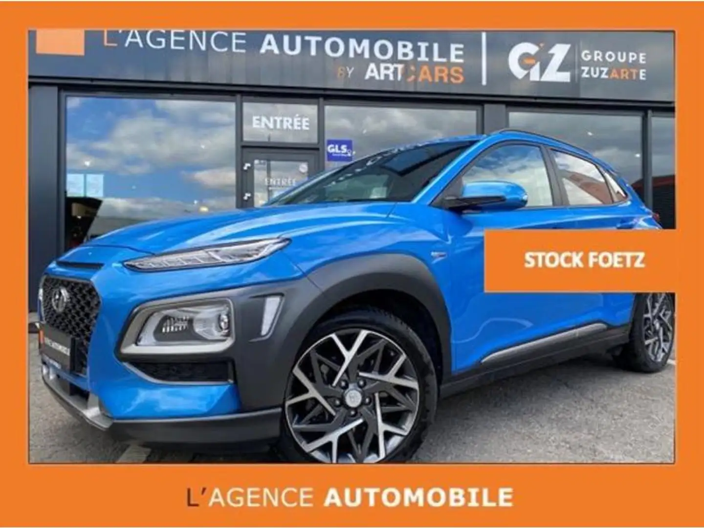 Hyundai KONA 1.6 GDI BVA CREATIVE Hybride GARANTIE 12 MOIS Bleu - 1