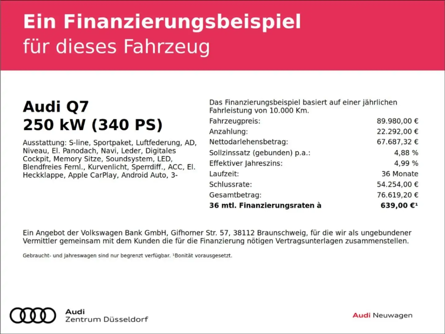 Audi Q7 55 TFSIe Quattro Allradlenkung Matrix uvm 0 5% Ver Grigio - 2