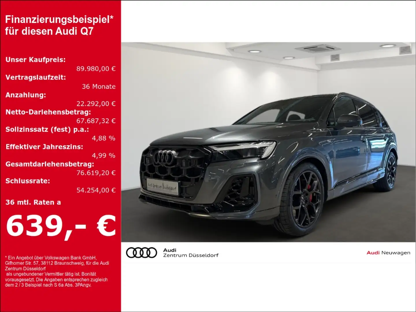 Audi Q7 55 TFSIe Quattro Allradlenkung Matrix uvm 0 5% Ver Gris - 1