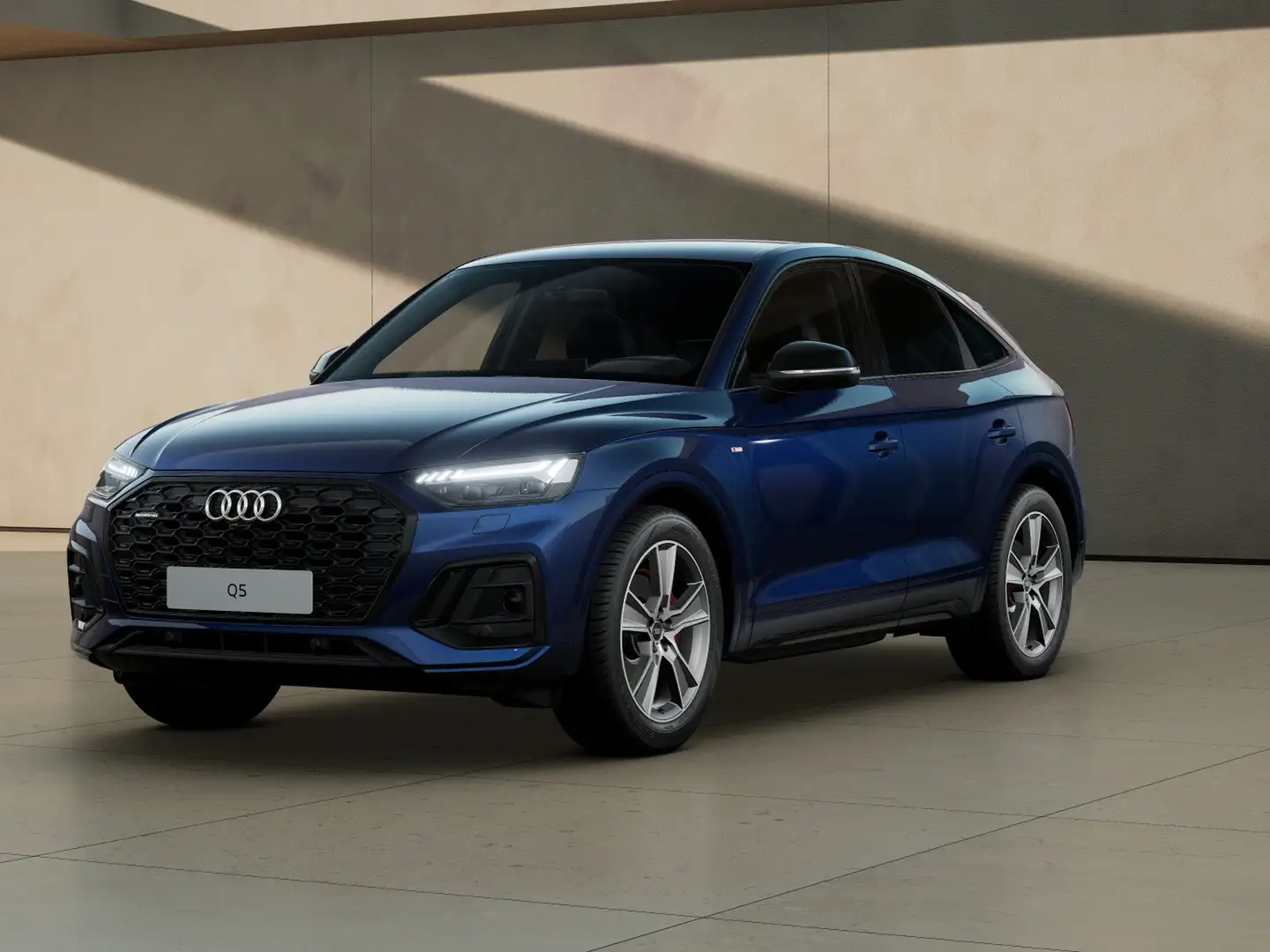 Audi Q5 sportback 40 2.0 tdi mhev 12v s line plus quattro Bleu - 1