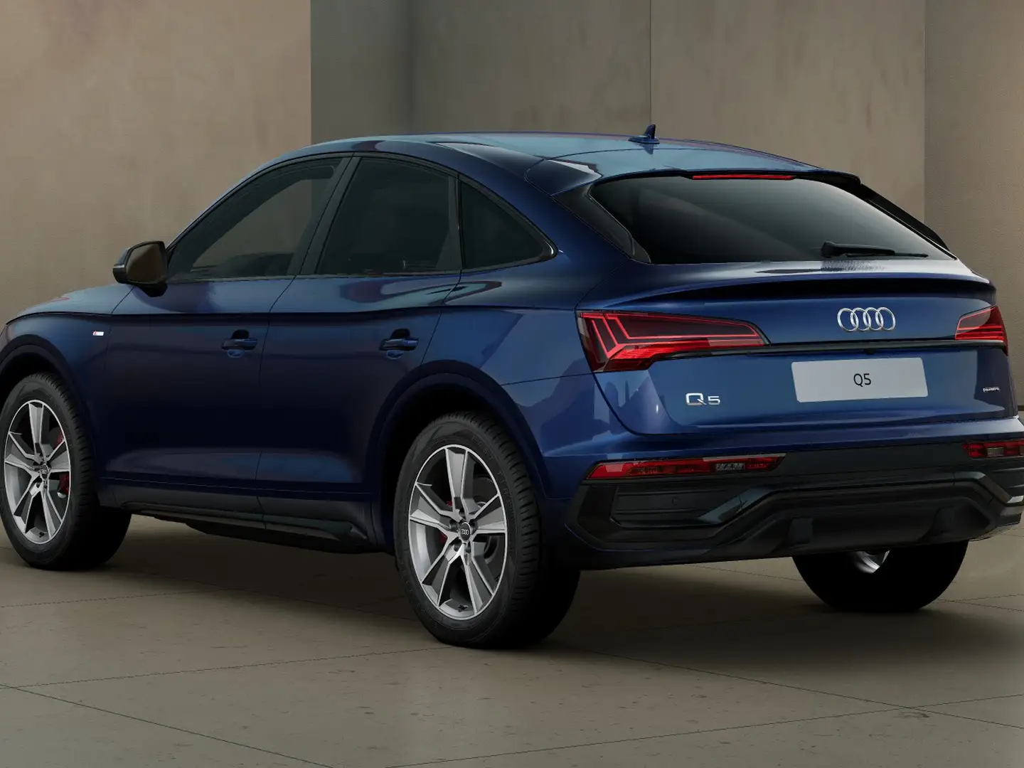 Audi Q5 sportback 40 2.0 tdi mhev 12v s line plus quattro Bleu - 2
