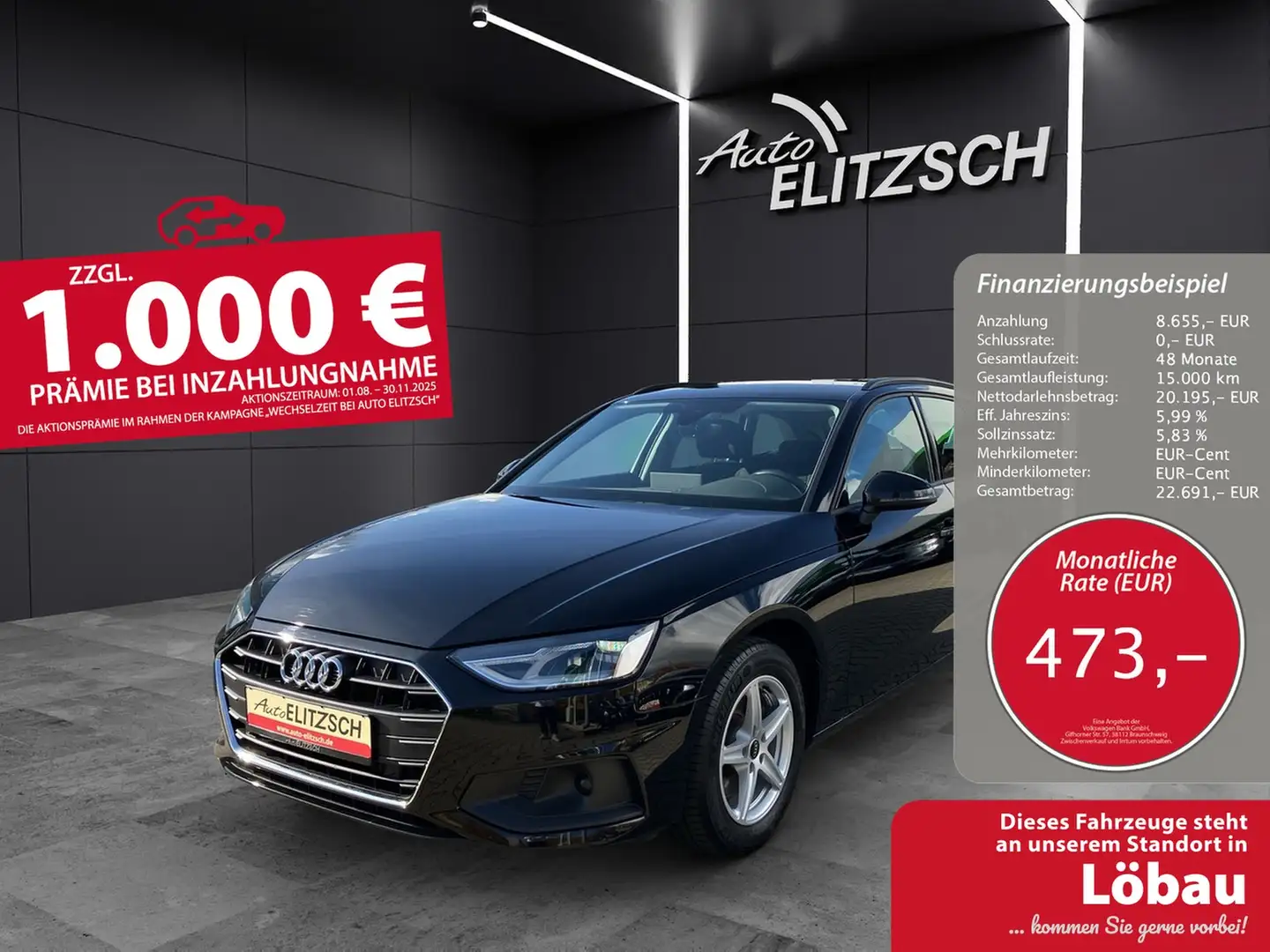 Audi A4 Avant 35 TDI S-tronic Navi GRA PDC SH Schwarz - 1
