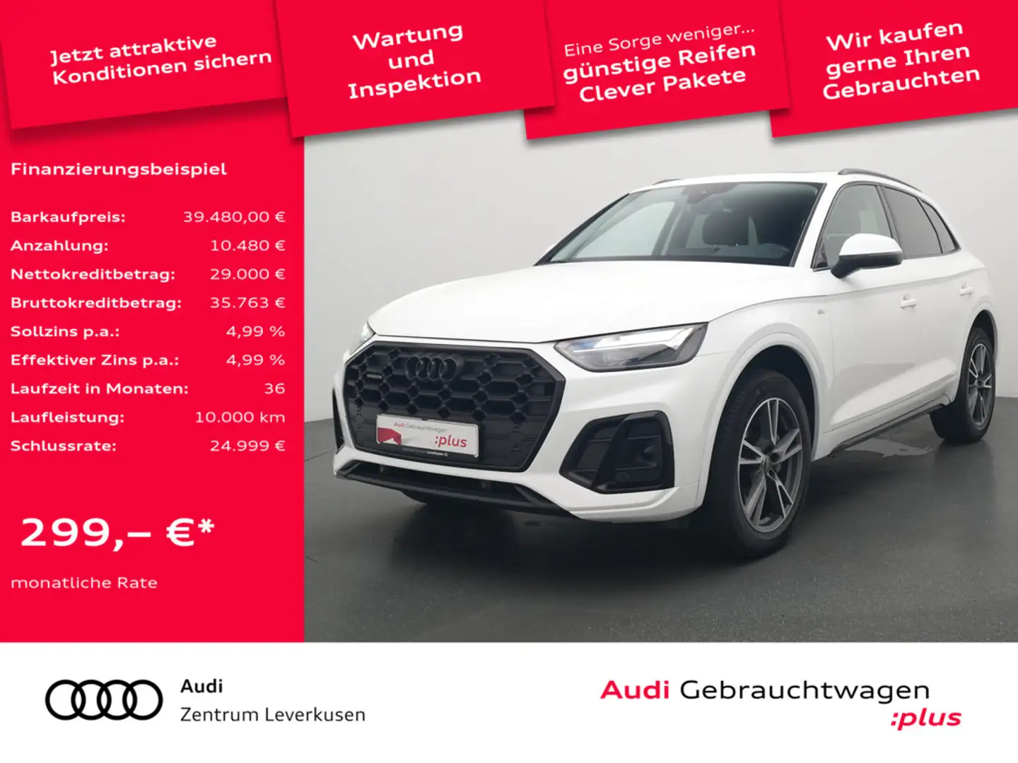 Audi Q5 quattro S line CARPLAY PDC NAVI PANO ACC VIRT Schwarz - 1