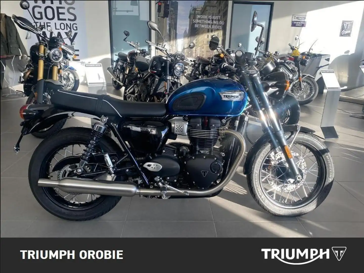 Triumph Bonneville T100 Chrome Edition Blu/Azzurro - 1