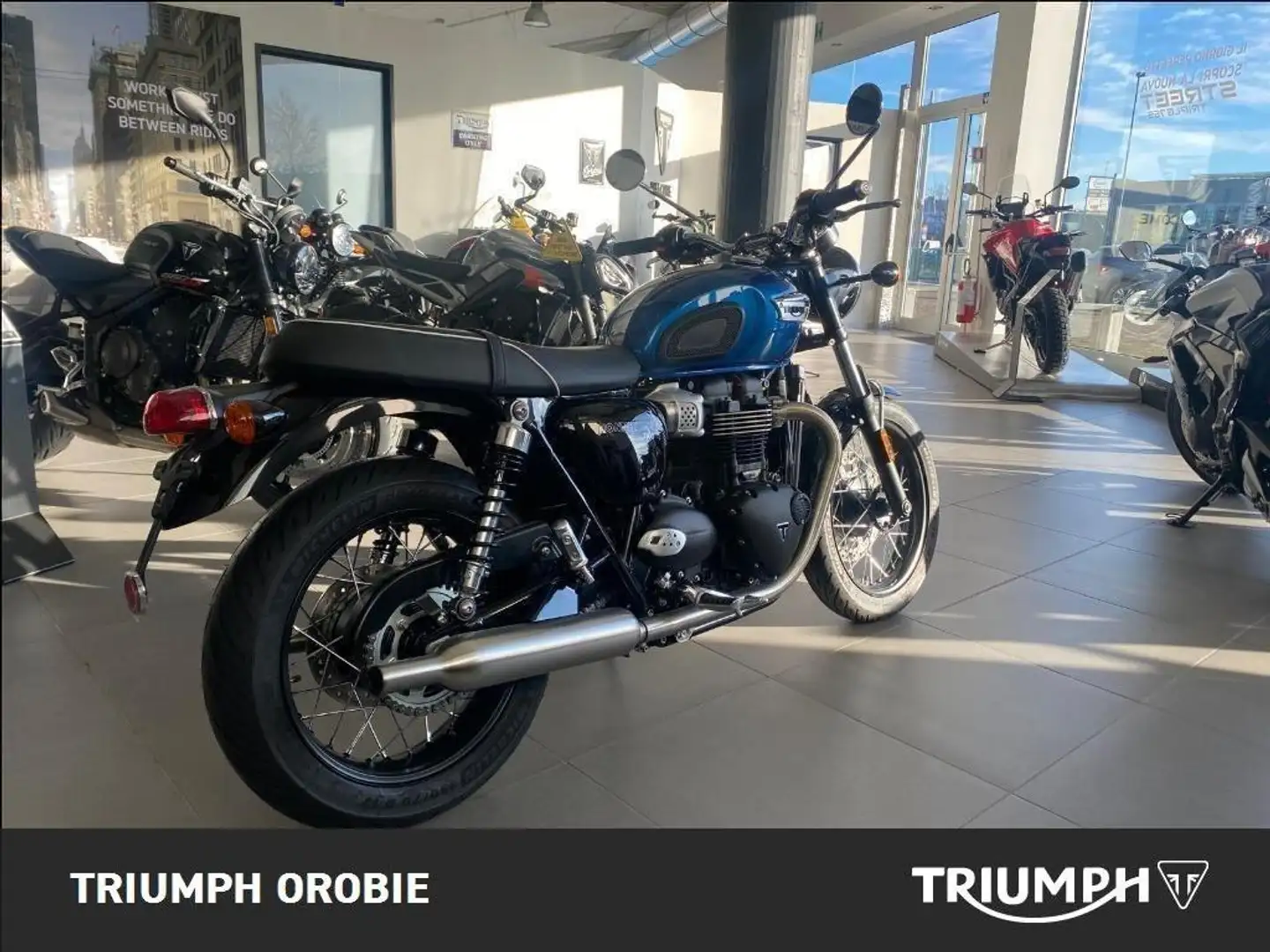 Triumph Bonneville T100 Chrome Edition Blu/Azzurro - 2