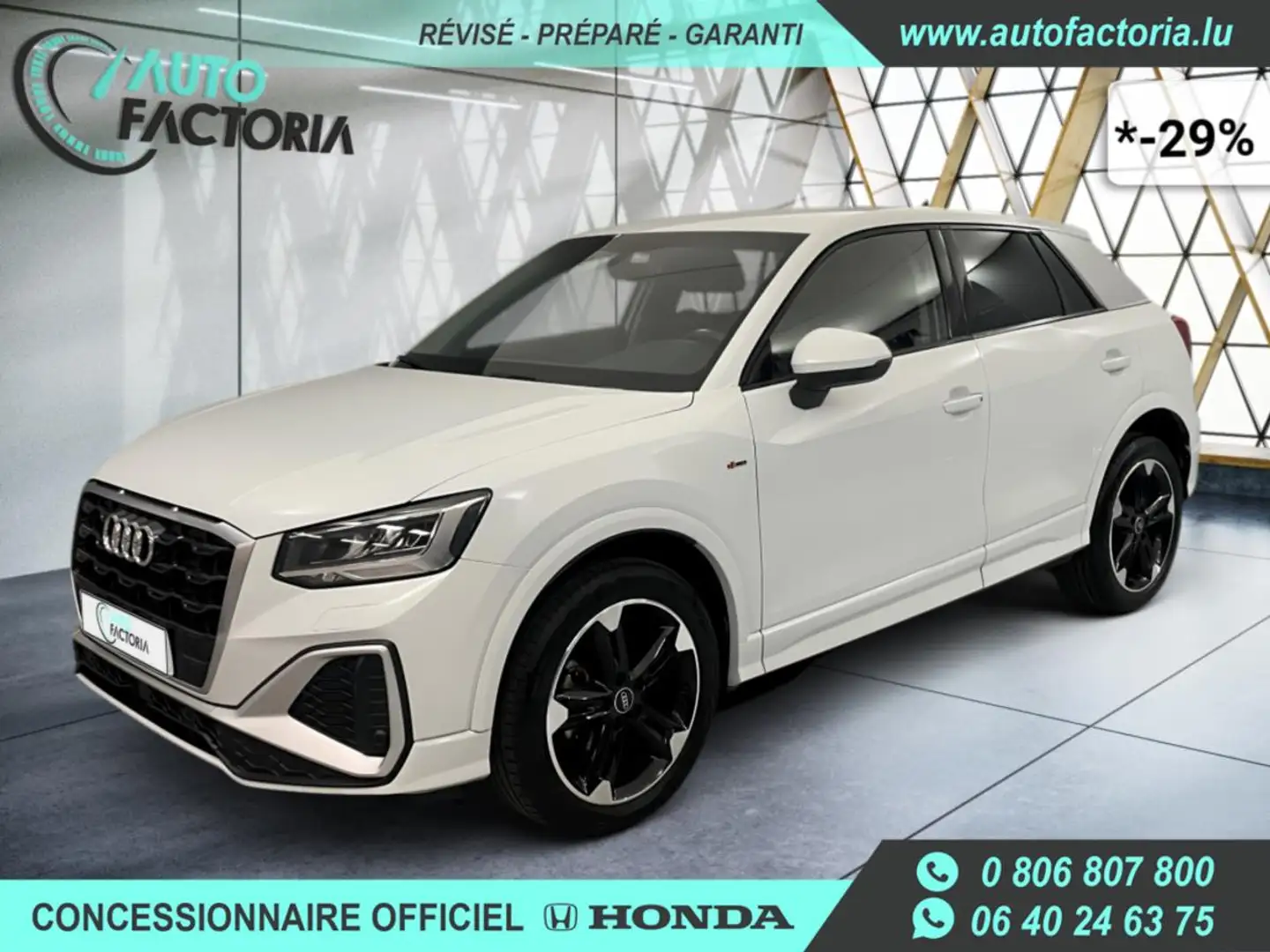 Audi Q2 -29% 30 TFSI 110cv S-LINE+GPS+CAM+FULL LED+Options Beige - 1