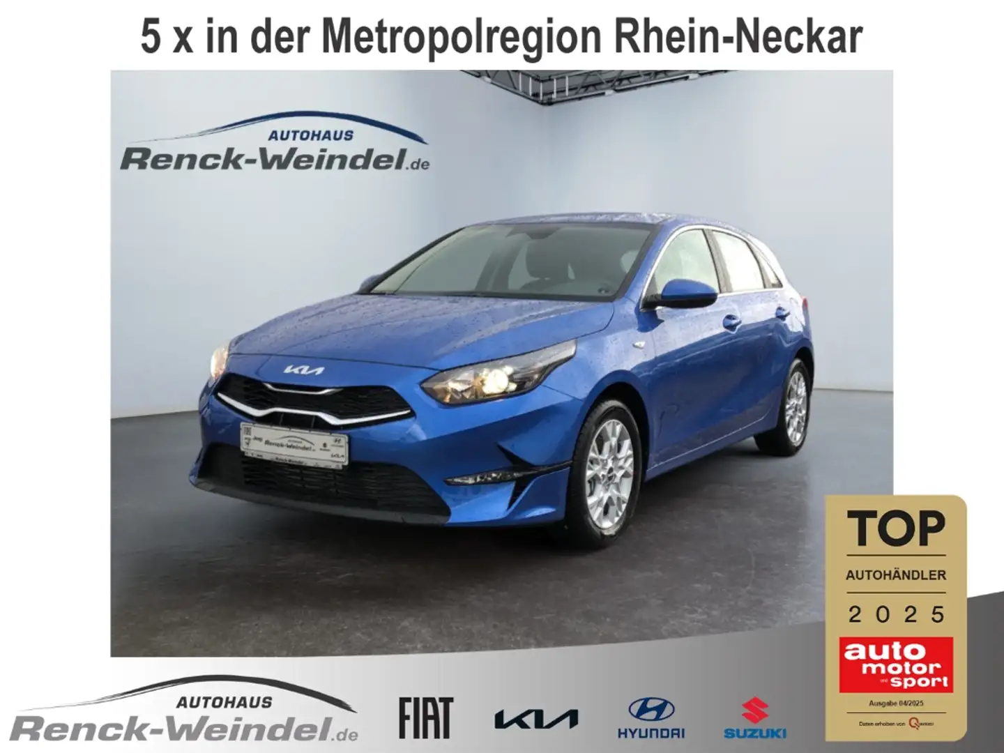 Kia Ceed / cee'd Vision 1.5 T-GDI Navi Klima PDC Kom-paket Rückfahr Blau - 1