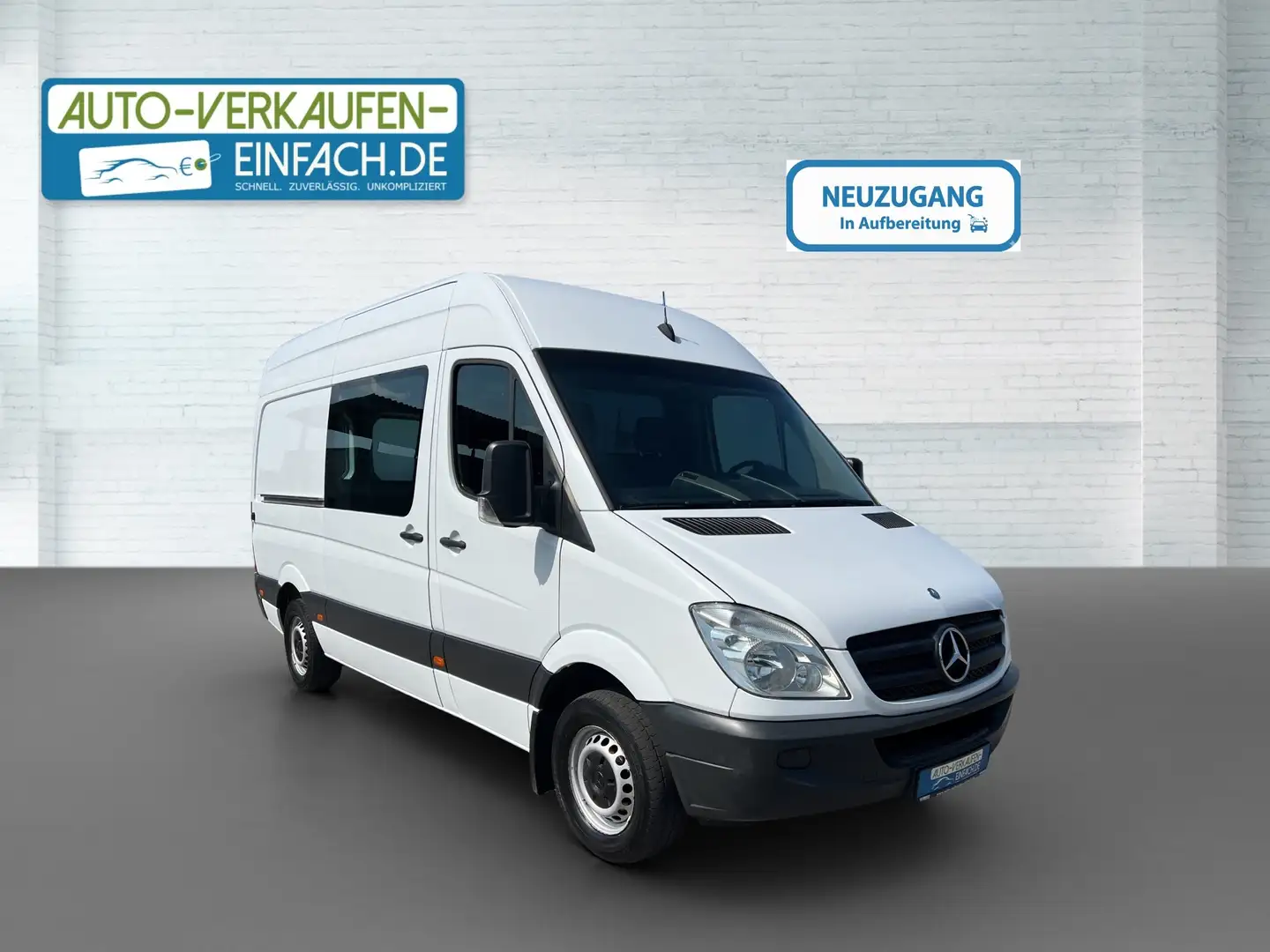 Mercedes-Benz Sprinter 213 CDI L2H2,Klima,3Sitze,MwSt,TÜV,Service Weiß - 1