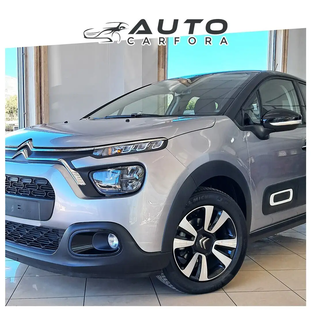 Citroen C3 Citroen C3 BlueHDi 100 S&S Shine Pack con sensori Grigio - 2