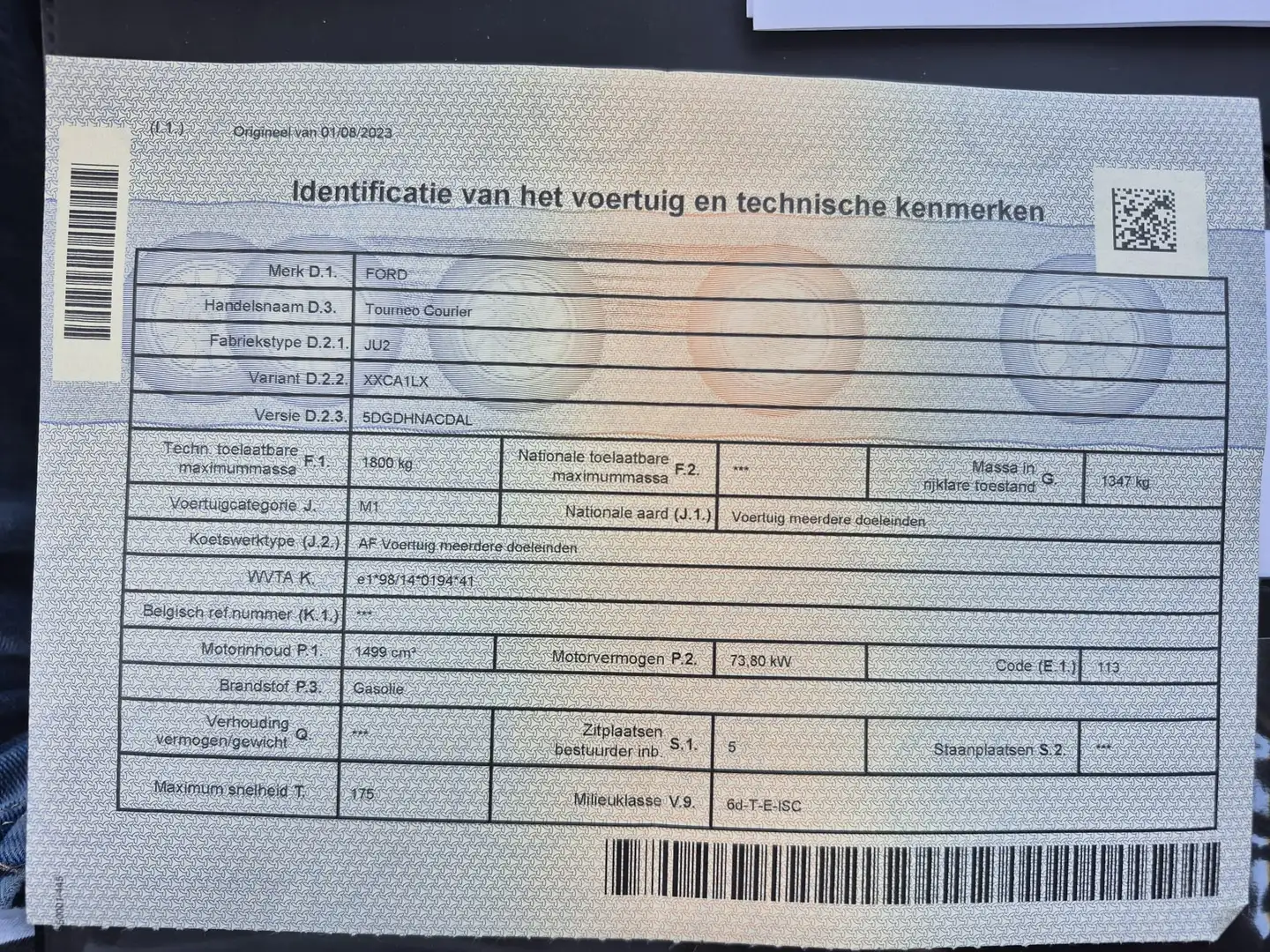 Ford Tourneo Courier Tourneo Courier 1.5 TDCi S Gris - 1