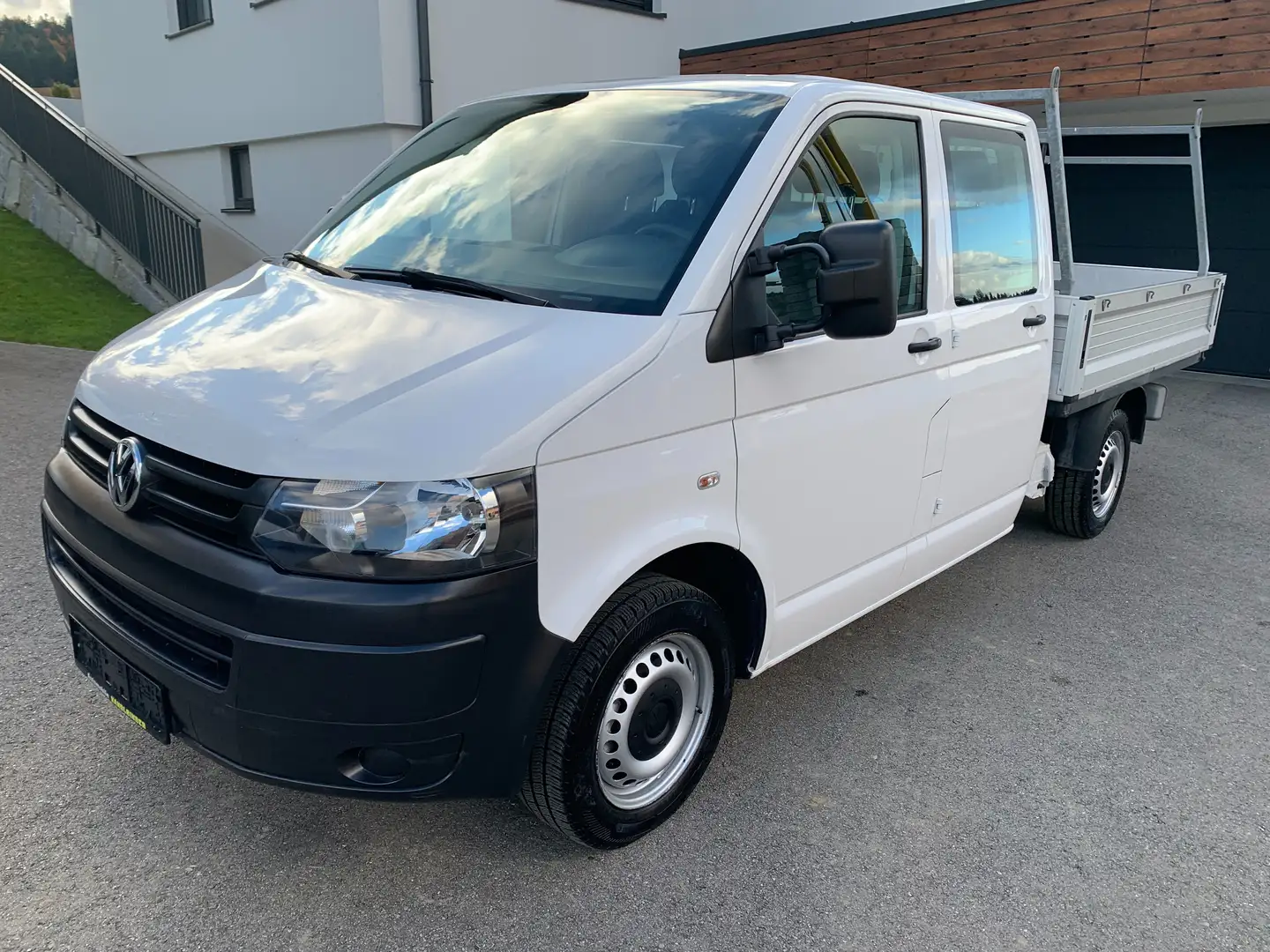 Volkswagen T5 Transporter Doka-Pritsche,Pickerl+Service Neu Weiß - 1