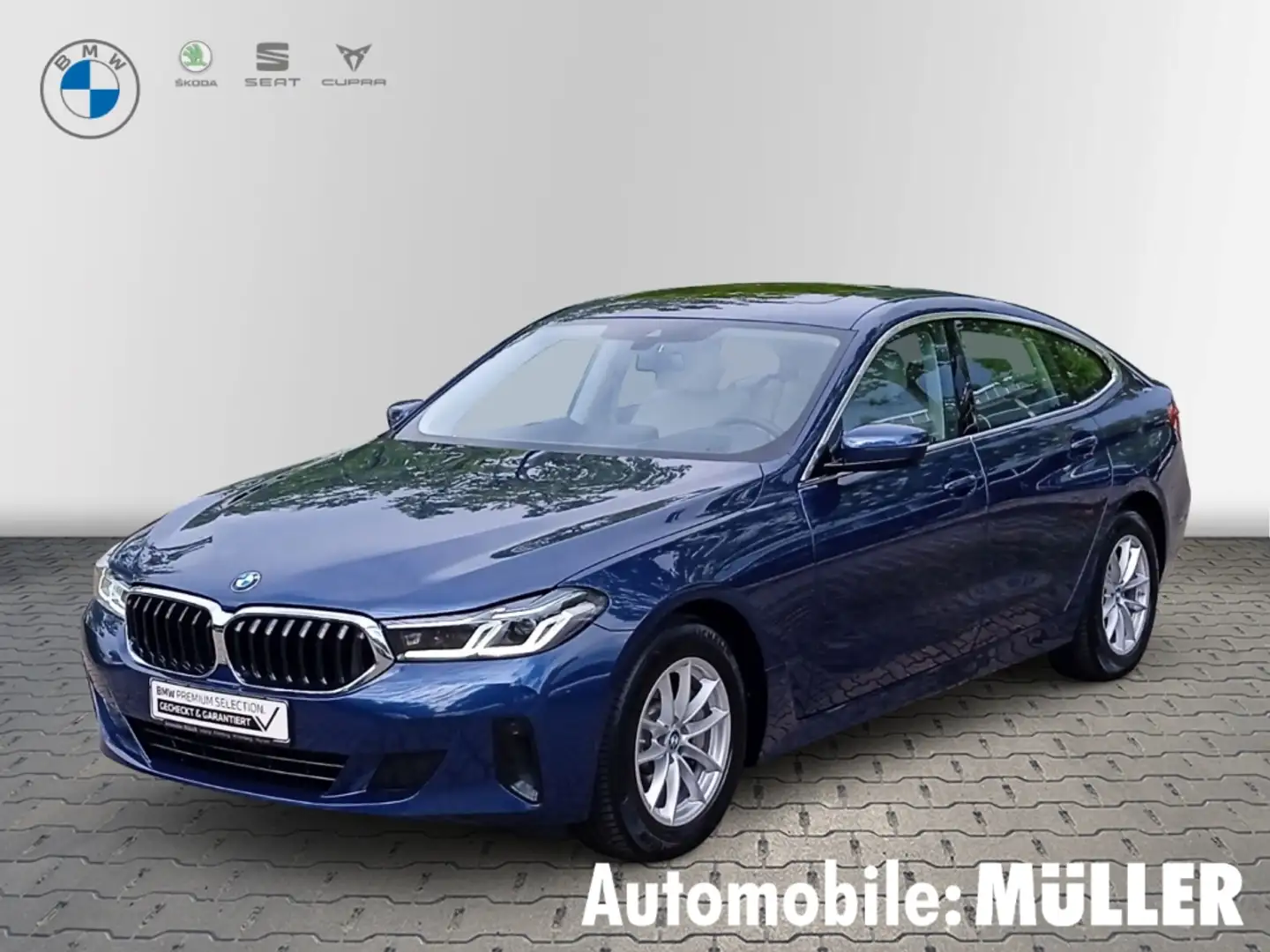 BMW 620 Gran Turismo d*Laser*AHK*SoftClose*Pano*HuD*HiFi* Blau - 1