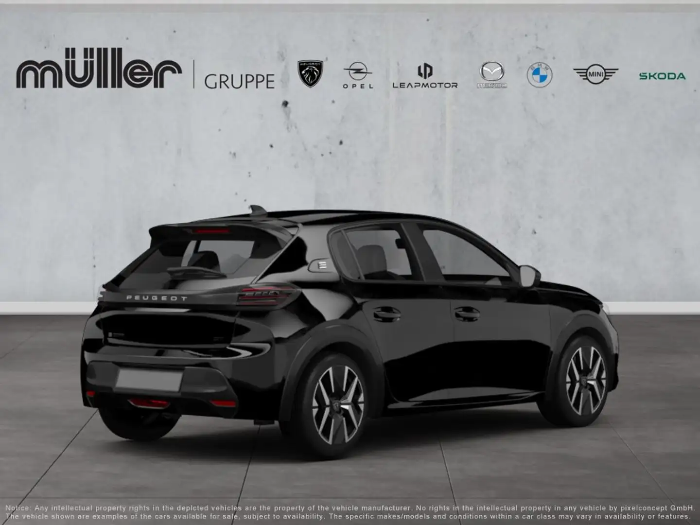 Peugeot 208 GT HYBRID 145 e-DSC6 Hybrid 136 GT Schwarz - 2