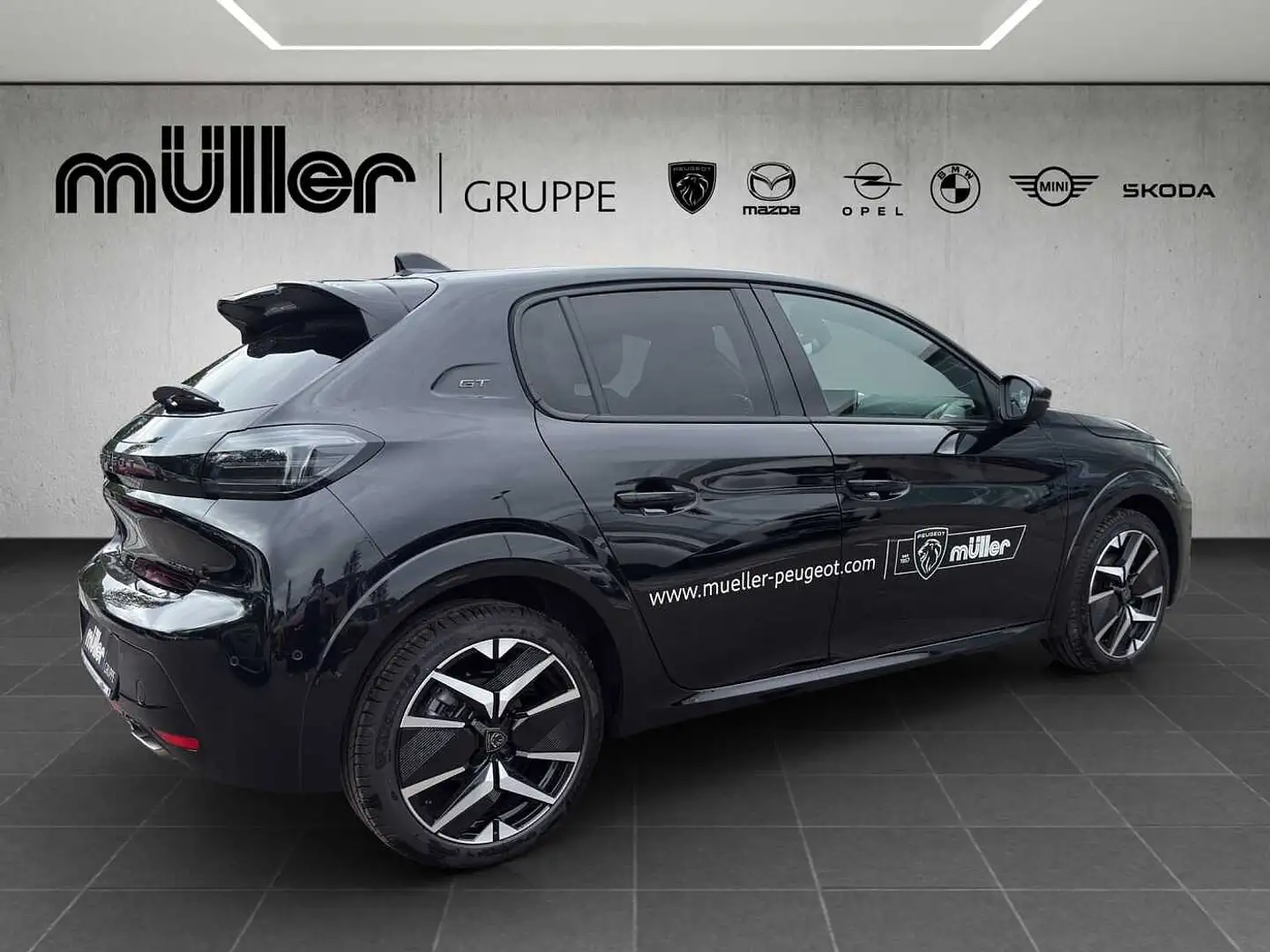Peugeot 208 GT Hybrid 145 e-DSC6 Schwarz - 2