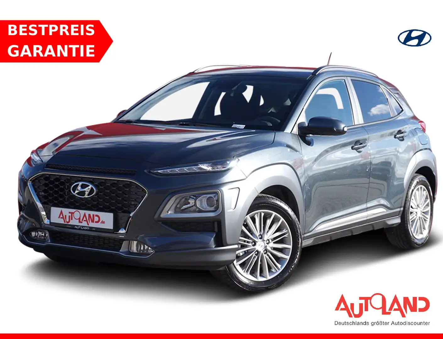 Hyundai KONA 1.0 T-GDI AAC ALU PDC SHZ Keyless Android Aut Grau - 1