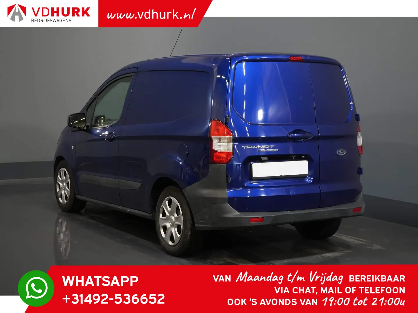 Ford Transit Courier 1.6 TDCI 100 pk Trend Cruise/ Stoelverw./ Airco Blauw - 2
