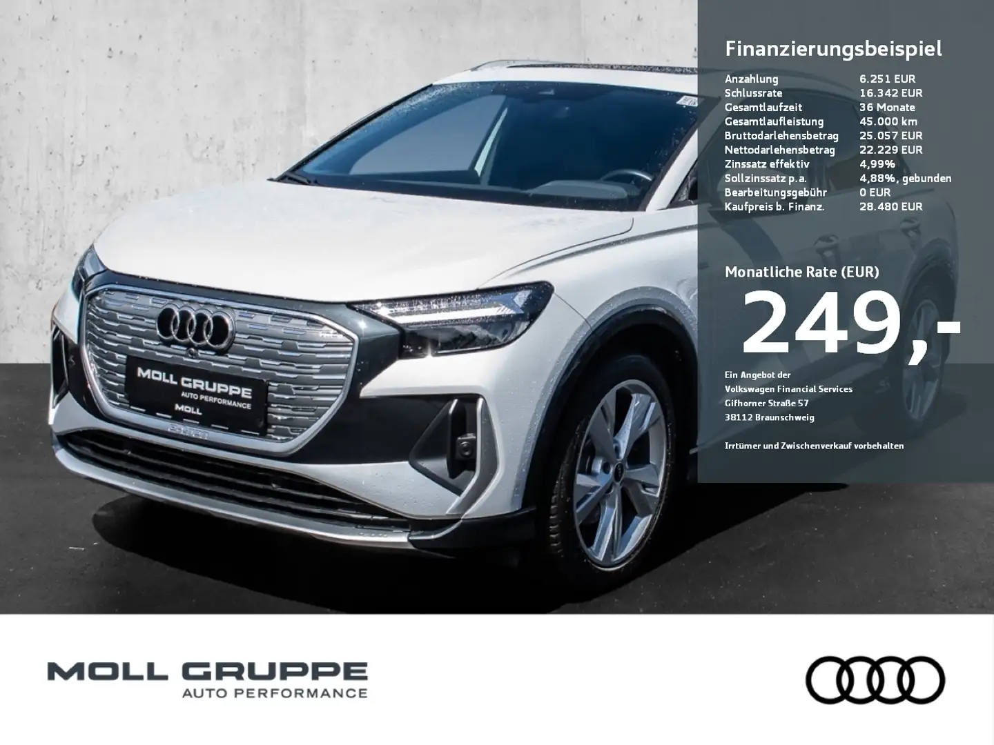 Audi Q4 e-tron 35 PANO LM KEYLESS PDC Blanc - 1