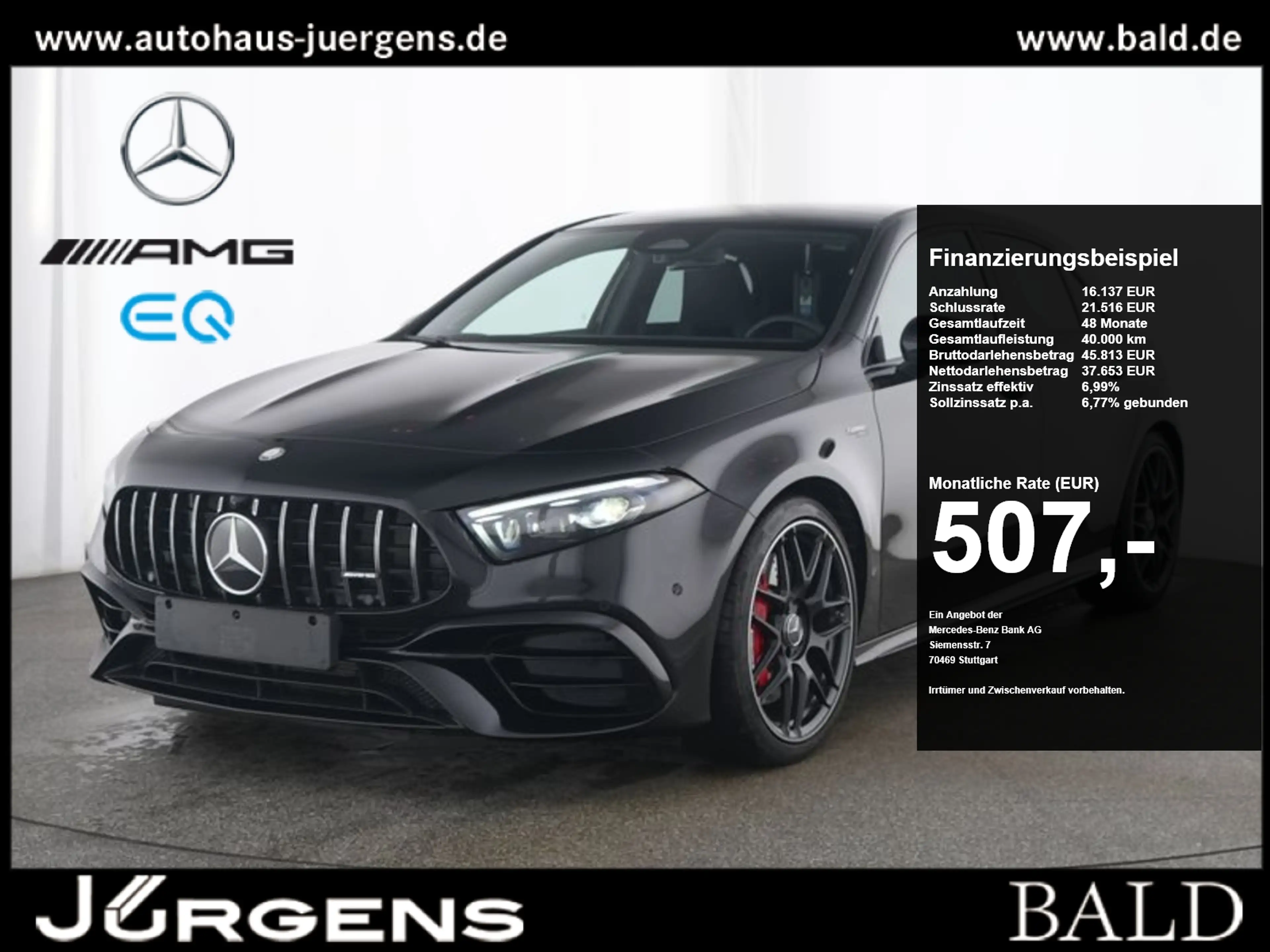 Mercedes-Benz A 45 AMG S 4M+ Premium+/Pano/Burm/Night/360/19'