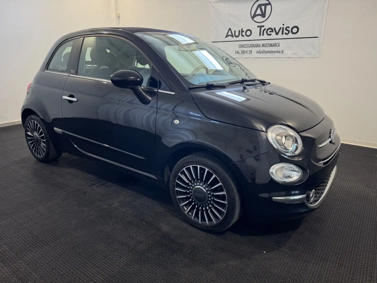 Fiat 500 C 1.2 Mirror Zwart - 1