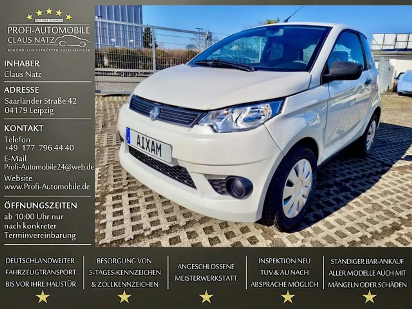 Aixam Sonstige City*8 PS*Mopedauto 45 KM/H*LIEFERUNG MÖGL* Weiß - 1