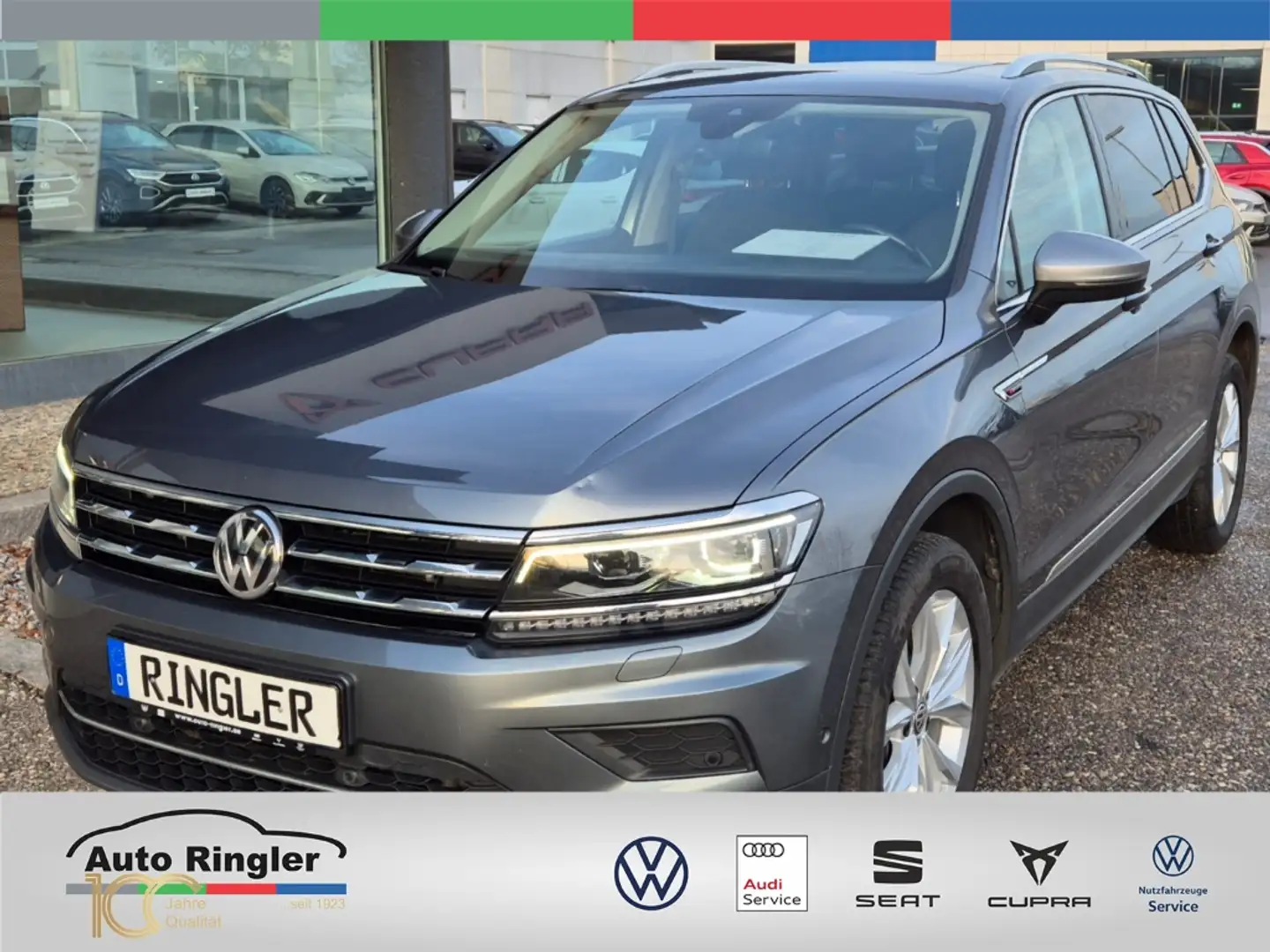 Volkswagen Tiguan Allspace TDI Highline 4Motion AD AHK-klappbar El. Panodach Grau - 1