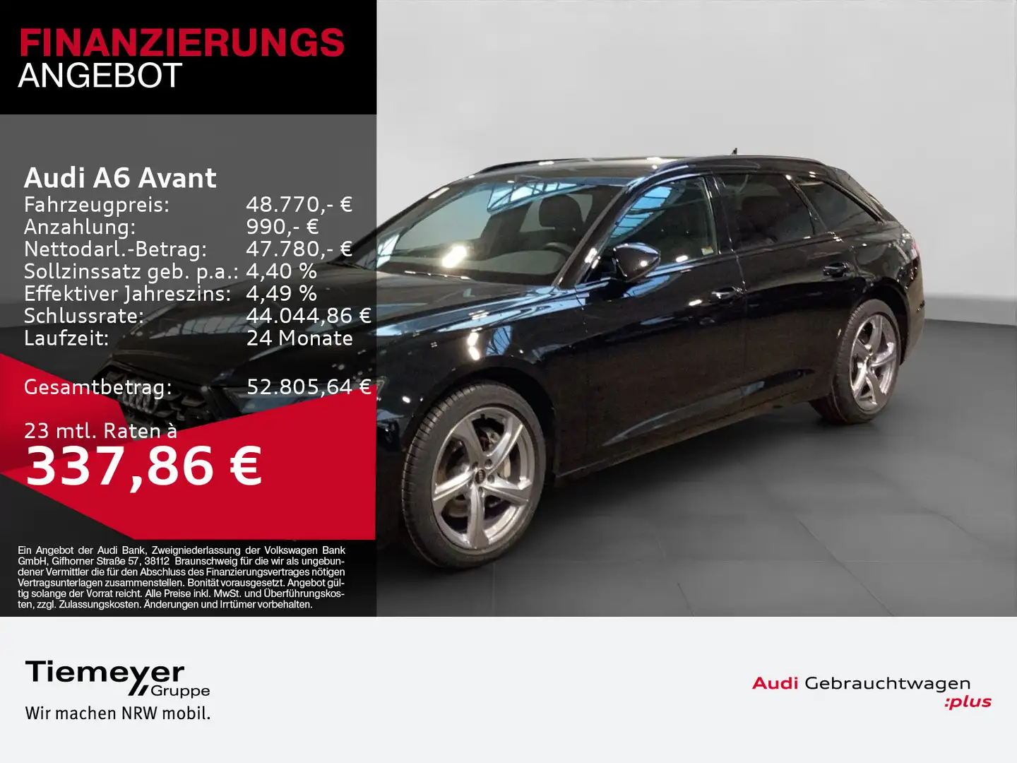 Audi A6 45 TDI Q ADVANCED LM19 AHK MEMORY KAMER Schwarz - 1