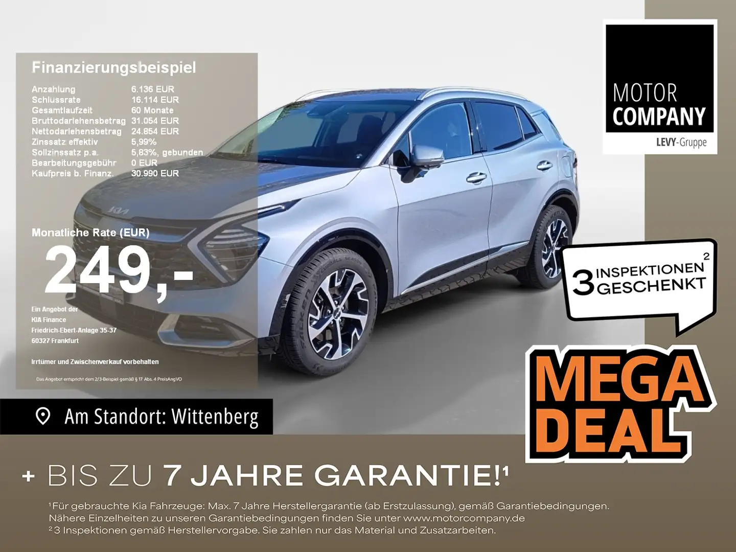 Kia Sportage 1.6 CRDi Spirit LED*DAB*Kamera*CarPlay* Silber - 1