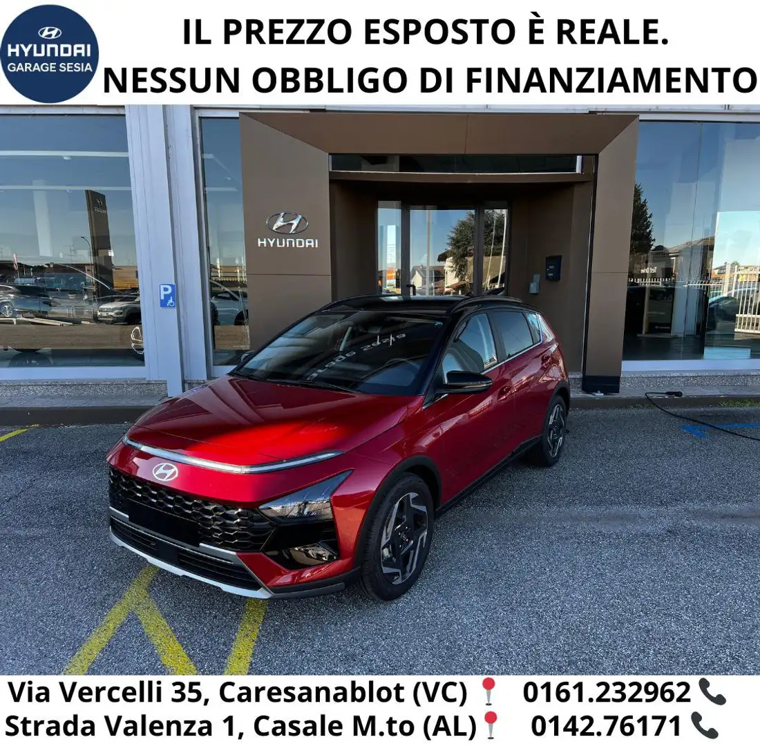 Hyundai BAYON 1.0 T-GDI Hybrid 48V iMT XClass + Safety & Tech p Rosso - 1
