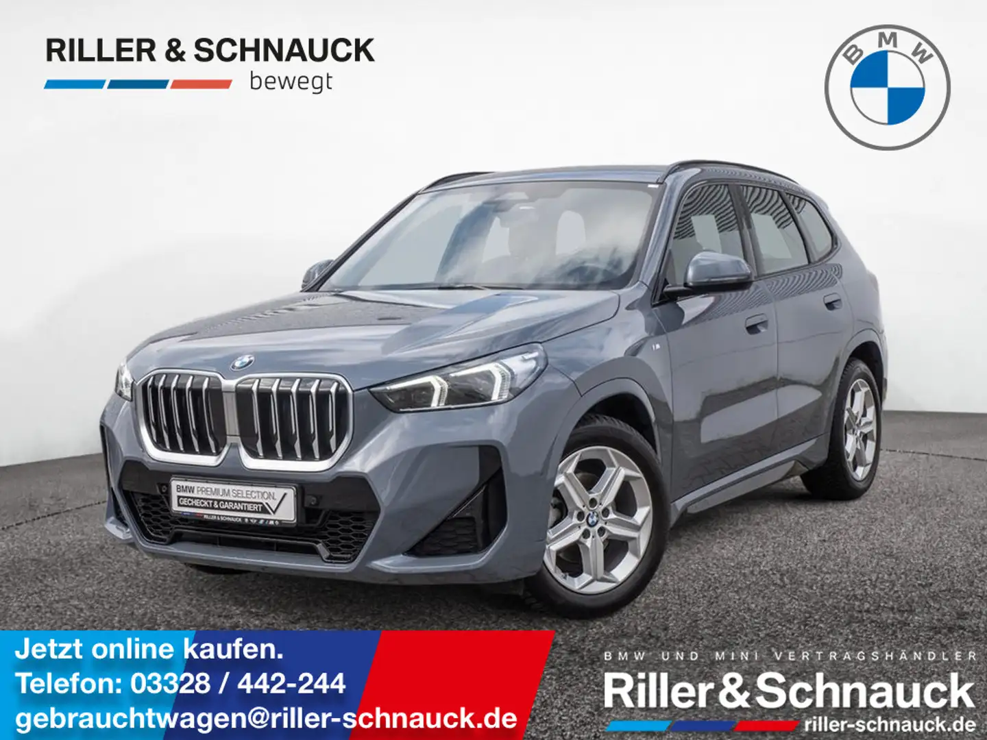 BMW X1 sDrive 18i M-Sport AHK+HK+ACC+KAM+MEM Grau - 1
