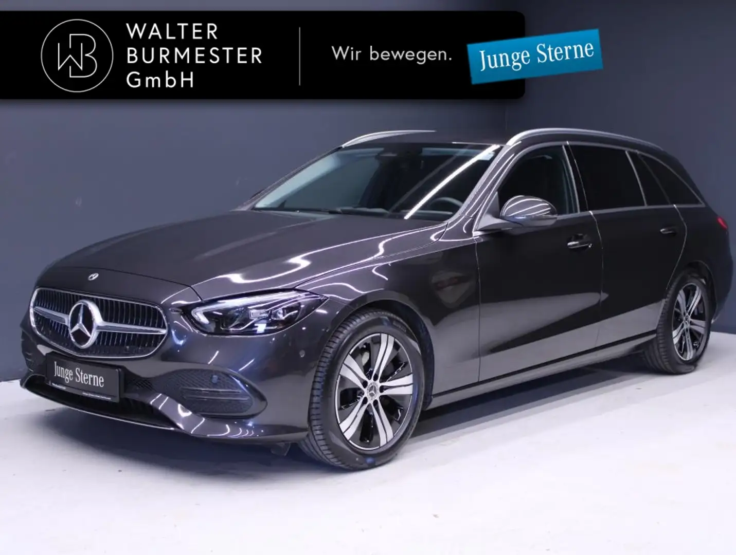 Mercedes-Benz C 220 d T Avantgarde +Navi+AHK+Kamera+MBUX+SHZ Grijs - 1