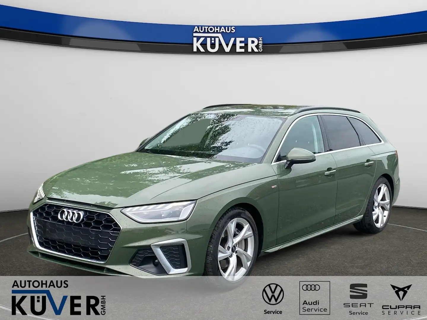 Audi A4 Avant S-line 40 TDI S-Tro. Navi+AHK+GRA+LED Grün - 1