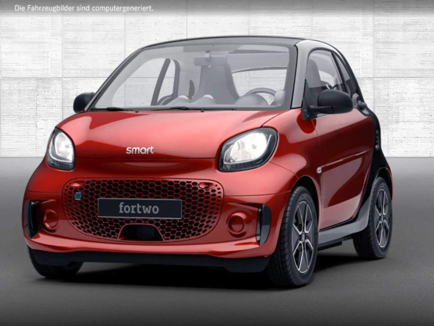 smart forTwo EQ 60kWed passion SHZ Pano PDC+Kamera Navi Rood - 2