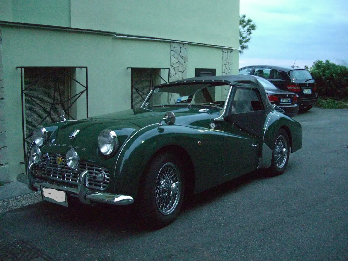 Triumph TR3 spider zelena - 1