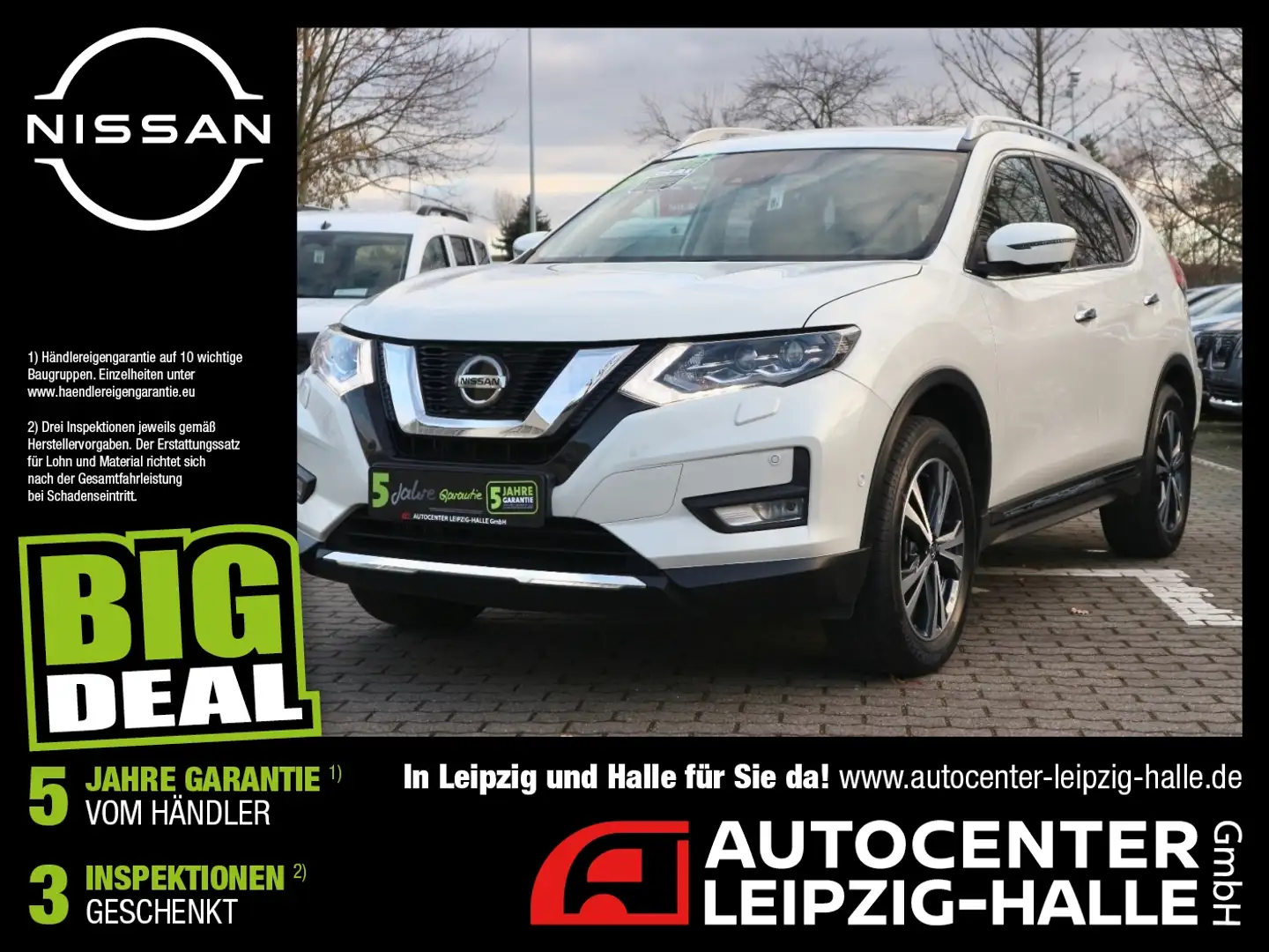 Nissan X-Trail 1.3 DIG-T TEMP Tekna 7 Sitze Panorama Weiß - 1