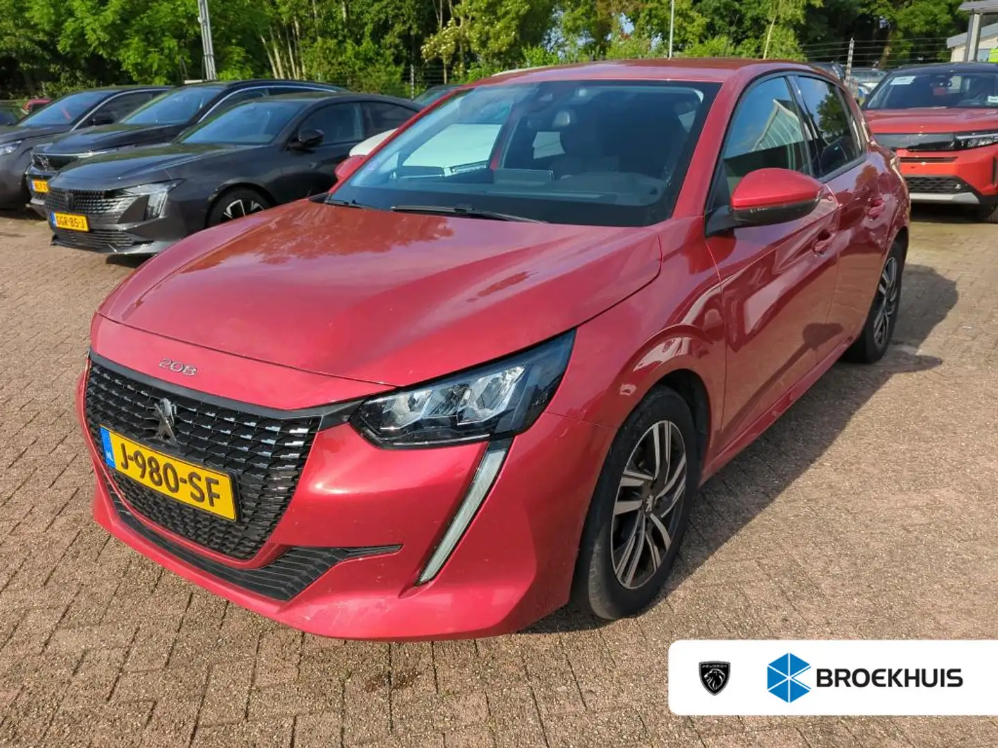 Peugeot 208 1.2 PureTech Allure | Navigatie | 3D Instrumentenp Rood - 1