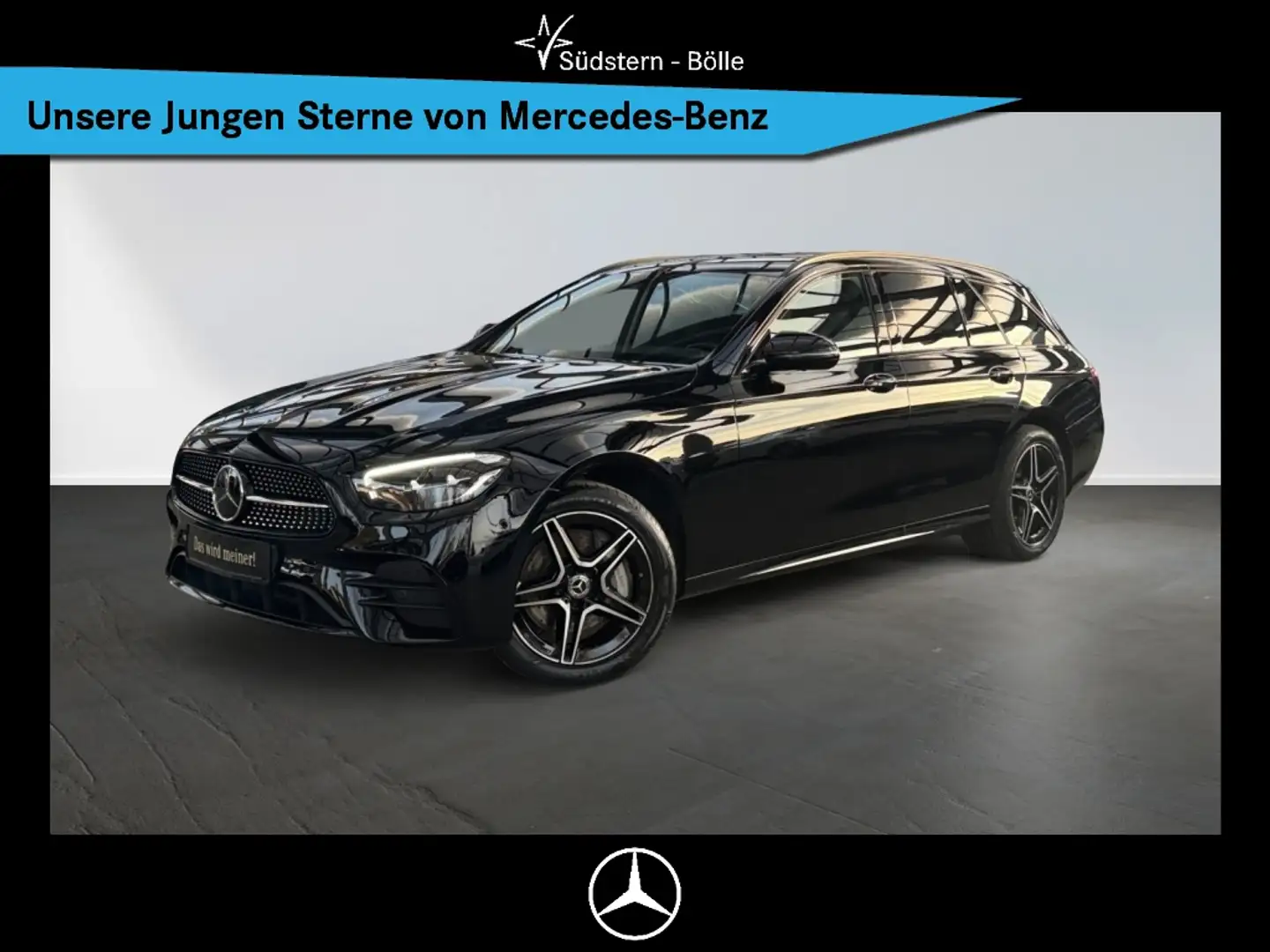 Mercedes-Benz E 300 de 4M T AMG+NIGHT+DISTRONIC+AHK+HEAD-UP Noir - 1