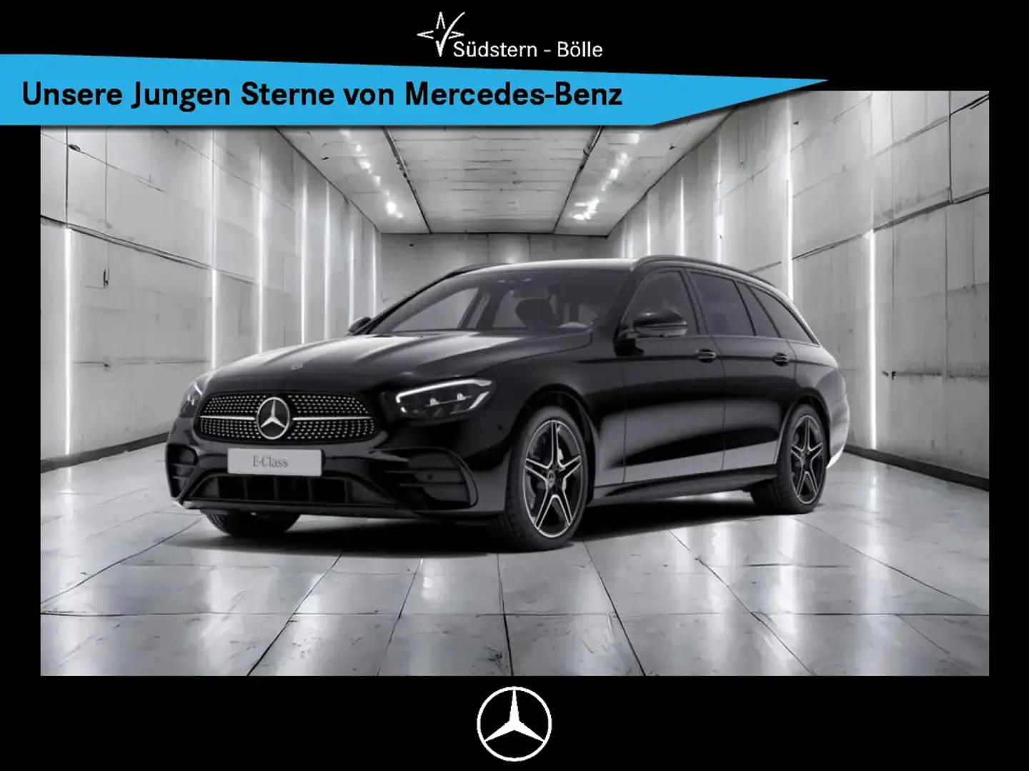 Mercedes-Benz E 300 de 4M T +AMG+DISTRO+SHZ+AMBIENTE+MEMORY Schwarz - 1