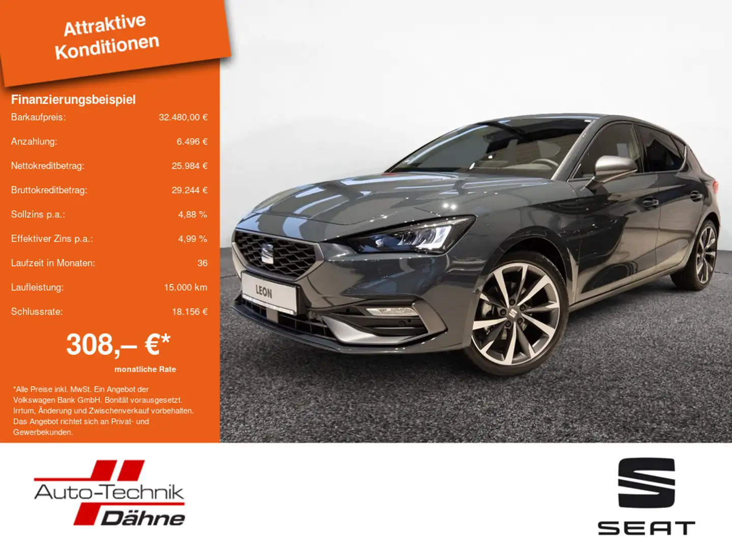 SEAT Leon FR 1.5 eTSI KLIMA PDC SHZ KAMERA ACC LED Azul - 1
