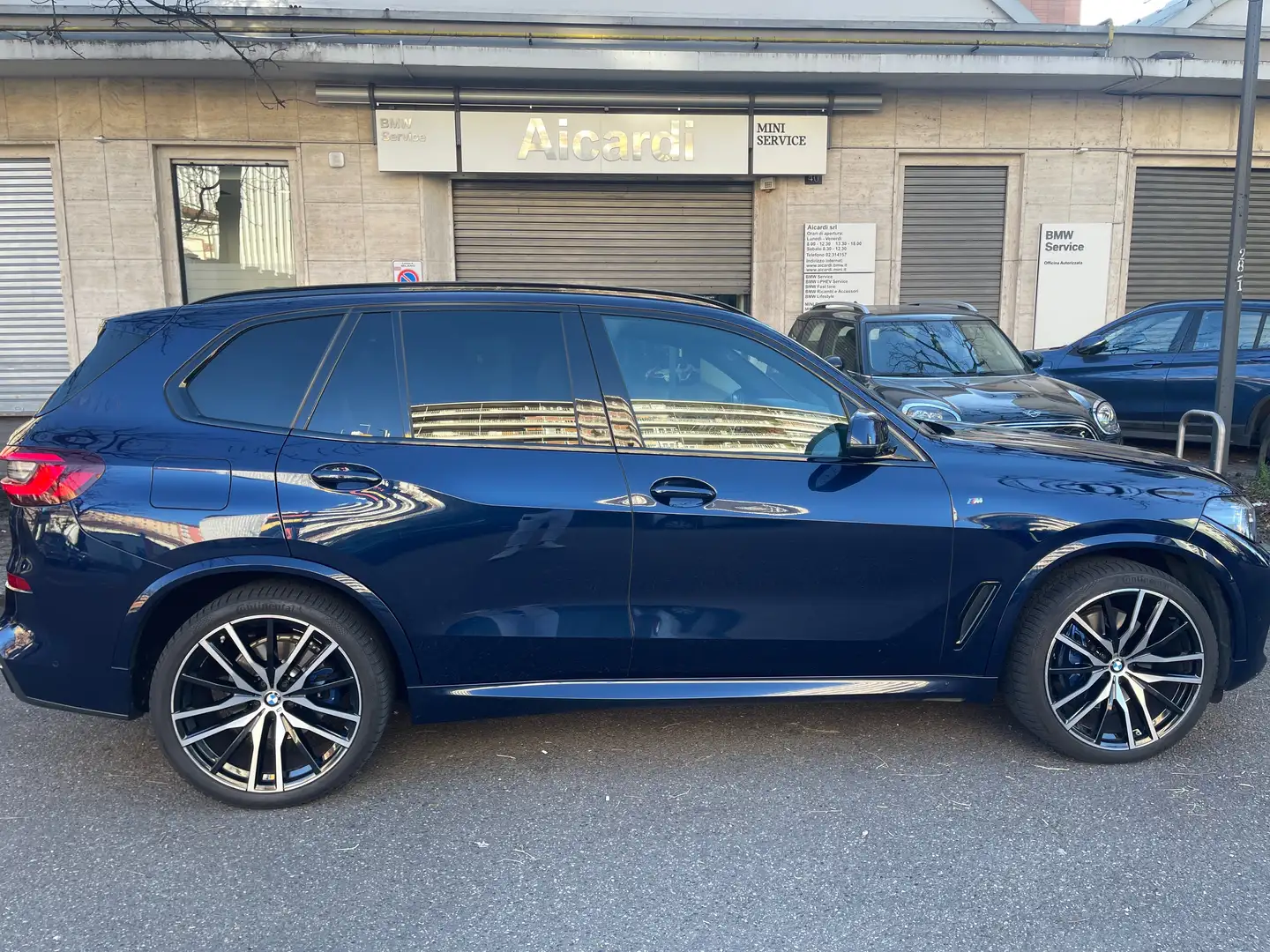 BMW X5 X5 xdrive30d mhev 48V Msport auto Bleu - 2