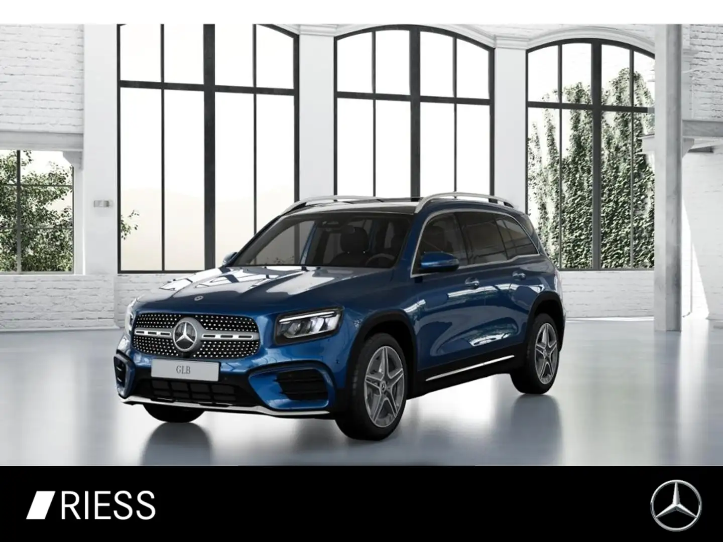 Mercedes-Benz GLB 220 d 4M AMG Sport Pano LED Standh 7 Sitze Blau - 1