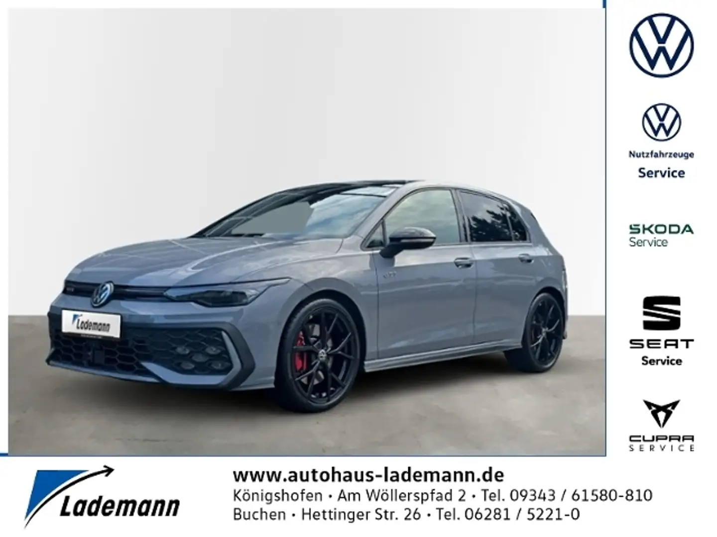 Volkswagen Golf GTI 2.0 TSI DSG FACELIFT PANO+RFKAM+HEAD-UP Grau - 1